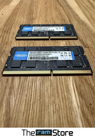 Origin 32GB DDR4 Laptop SODIMM (2 × 16GB)